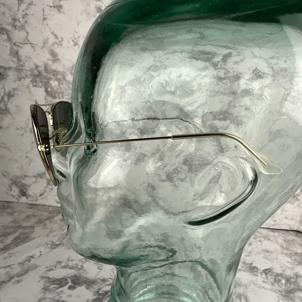 Ray Ban Vintage Aviator Large Gold Metal Sunglasses RB8026 Made‎ in Italy